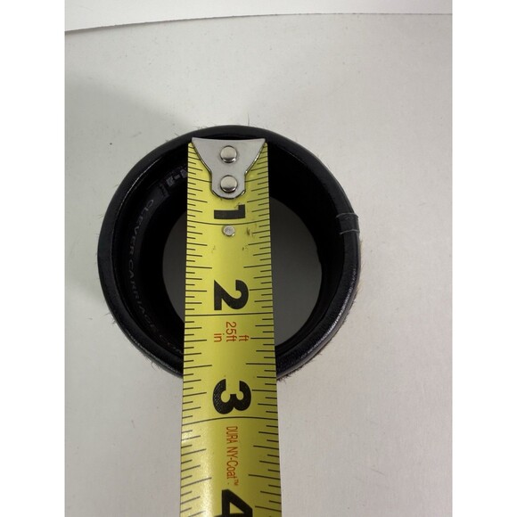 Clever Carriage Wristband Cow Hide Leather Bangle Slip On - Picture 11 of 11